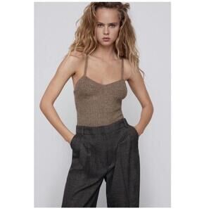 ZARA Limited Edition Wool Blend Bodysuit - Size M- Excellent Condition